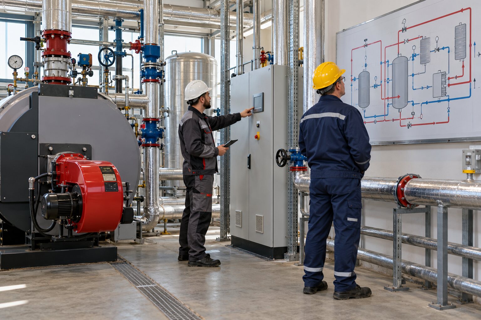 Essai de bascule d’une production thermique pilotée par GTB