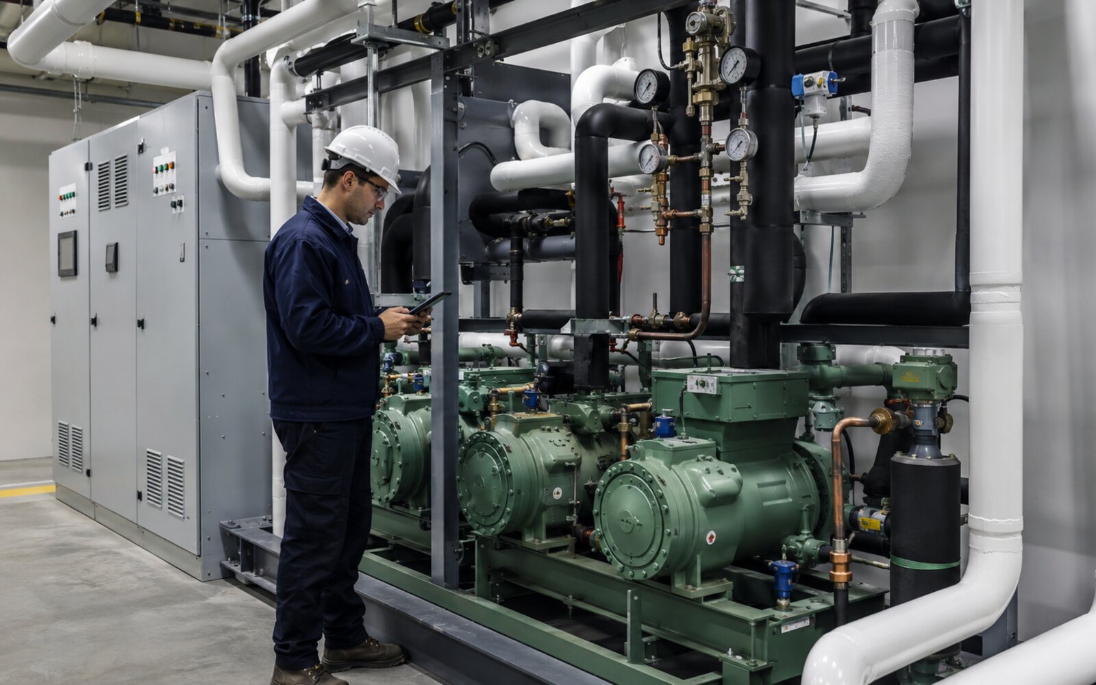 Installation frigorifique industrielle et automatismes