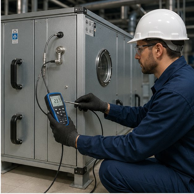 Test cohérent d’un capteur sur une centrale de traitement d’air